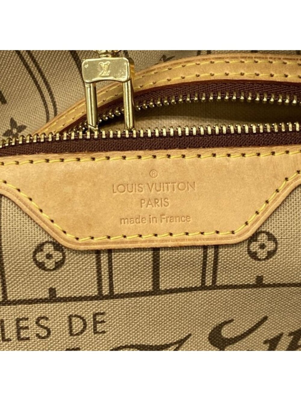 ★SOLD★ Louis Vuitton Tote Monogram Neverfull MM Brown - Picture 5 of 10